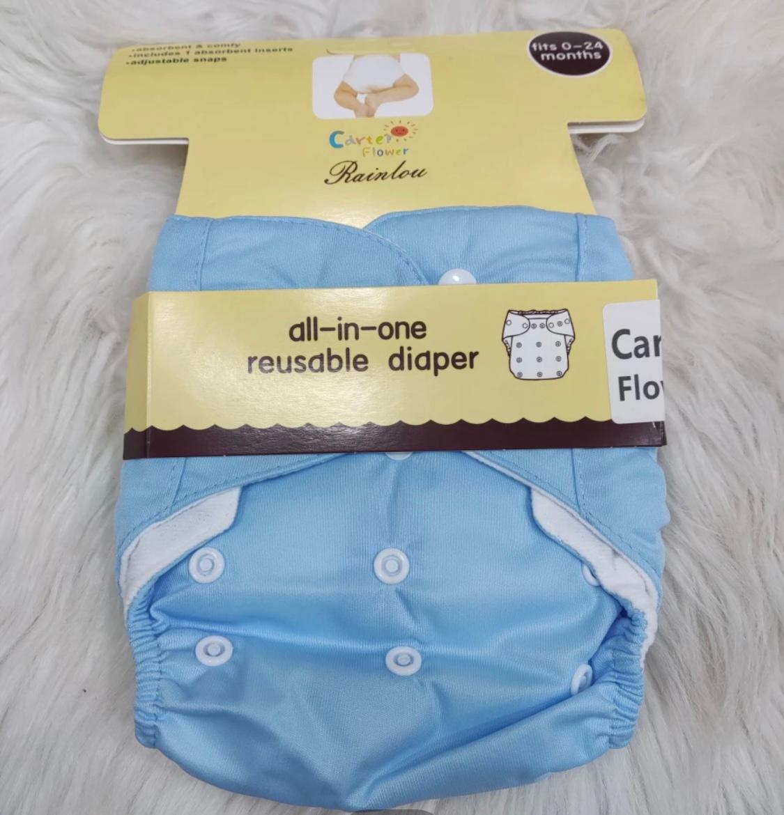 Adjustable Washable Reusable Cloth Diaper + Innering