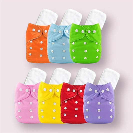 Adjustable Washable Reusable Cloth Diaper + Innering